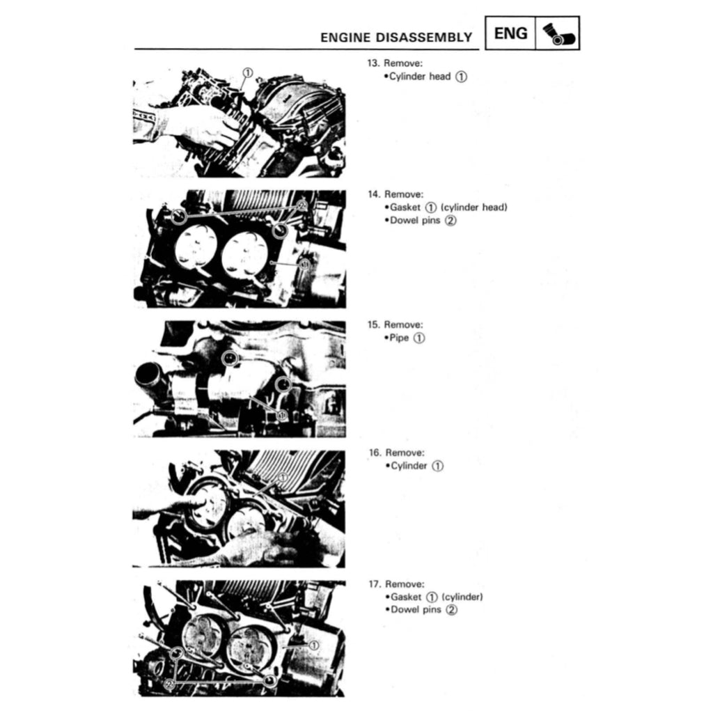 YAMAHA XTZ750 SUPER TENERE (1989-1996) SERVICE WORKSHOP MANUAL + PARTS CATALOGUE