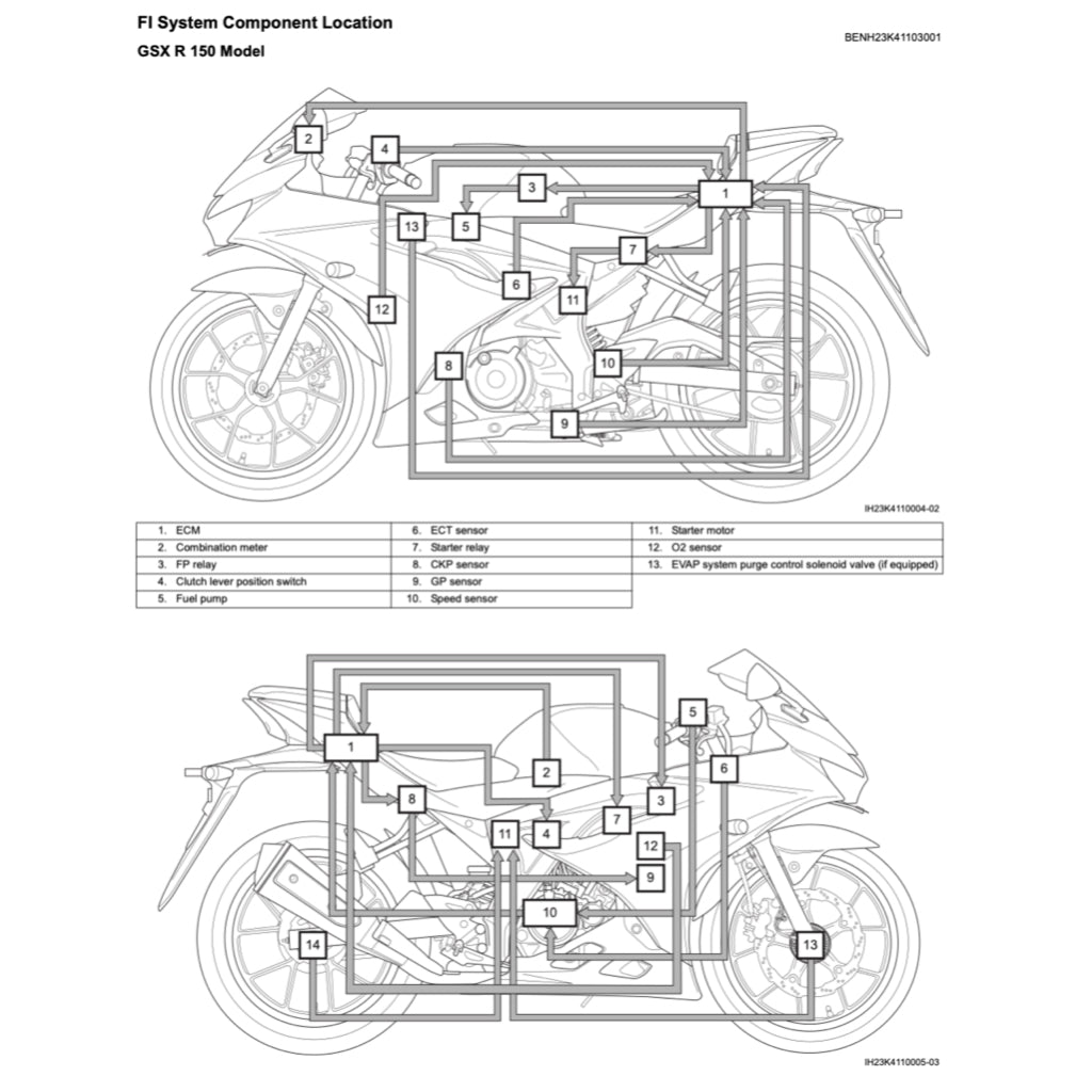 SUZUKI GSXR 150 / GSX-R 150 / GSX-R150 L8 (2017+) SERVICE WORKSHOP MANUAL + PARTS CATALOGUE + OWNER'S MANUA