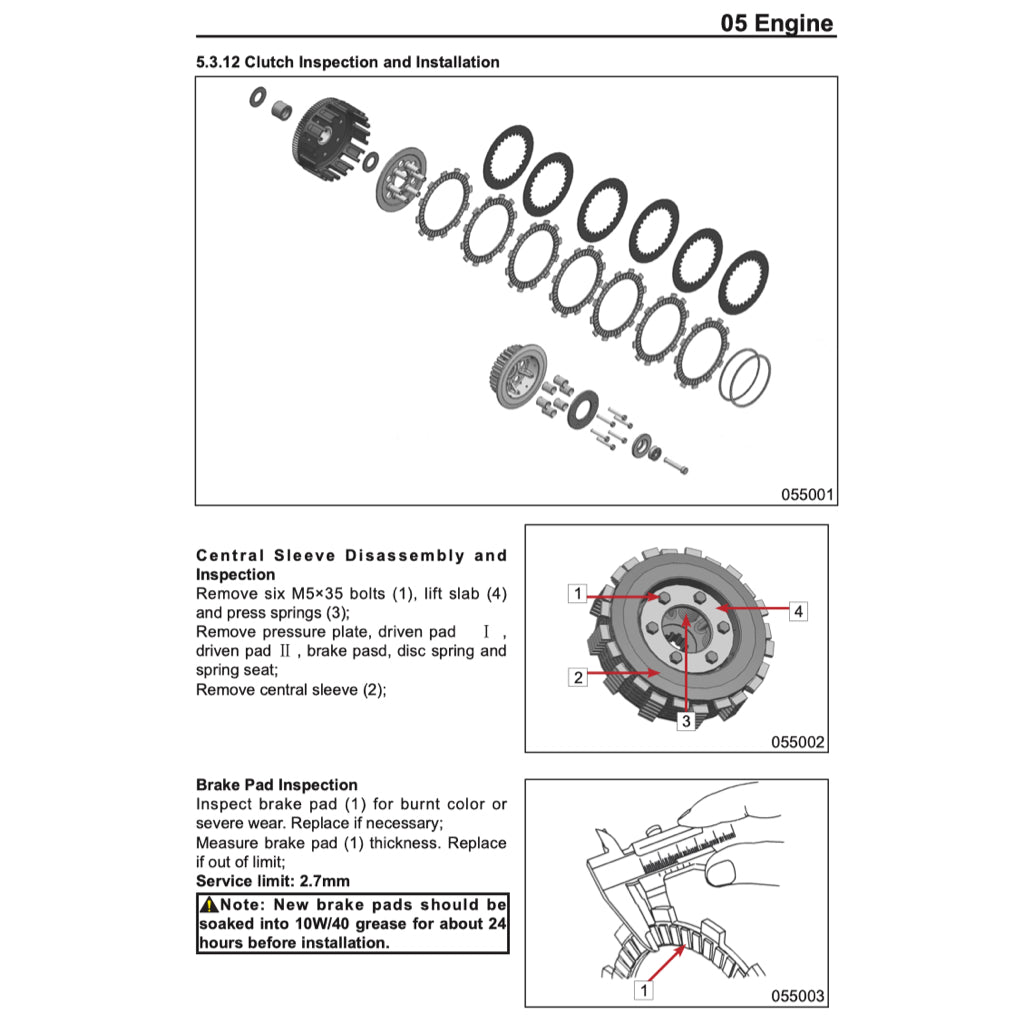 CFMOTO 300NK (2020-2024) SERVICE WORKSHOP MANUAL + PARTS CATALOGUE + OWNER'S MANUAL