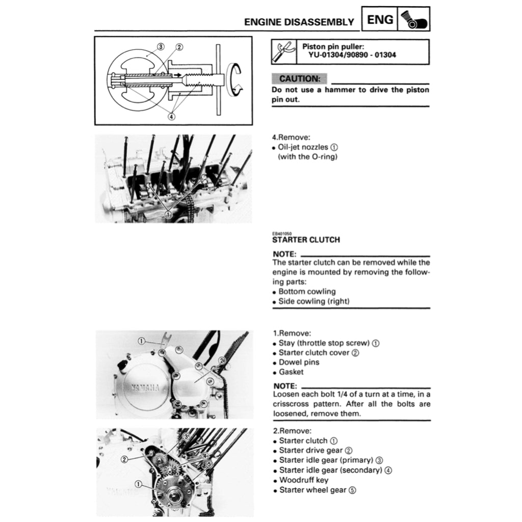 YAMAHA YZF600R THUNDERCAT (1996-2007) SERVICE WORKSHOP MANUAL + OWNER'S MANUAL