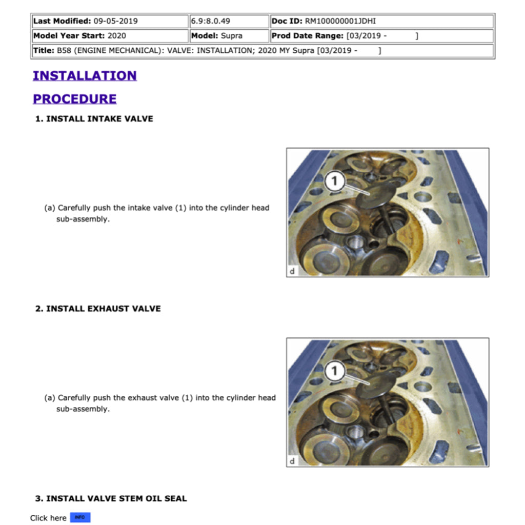 TOYOTA GR SUPRA (2019-2022) SERVICE WORKSHOP MANUAL
