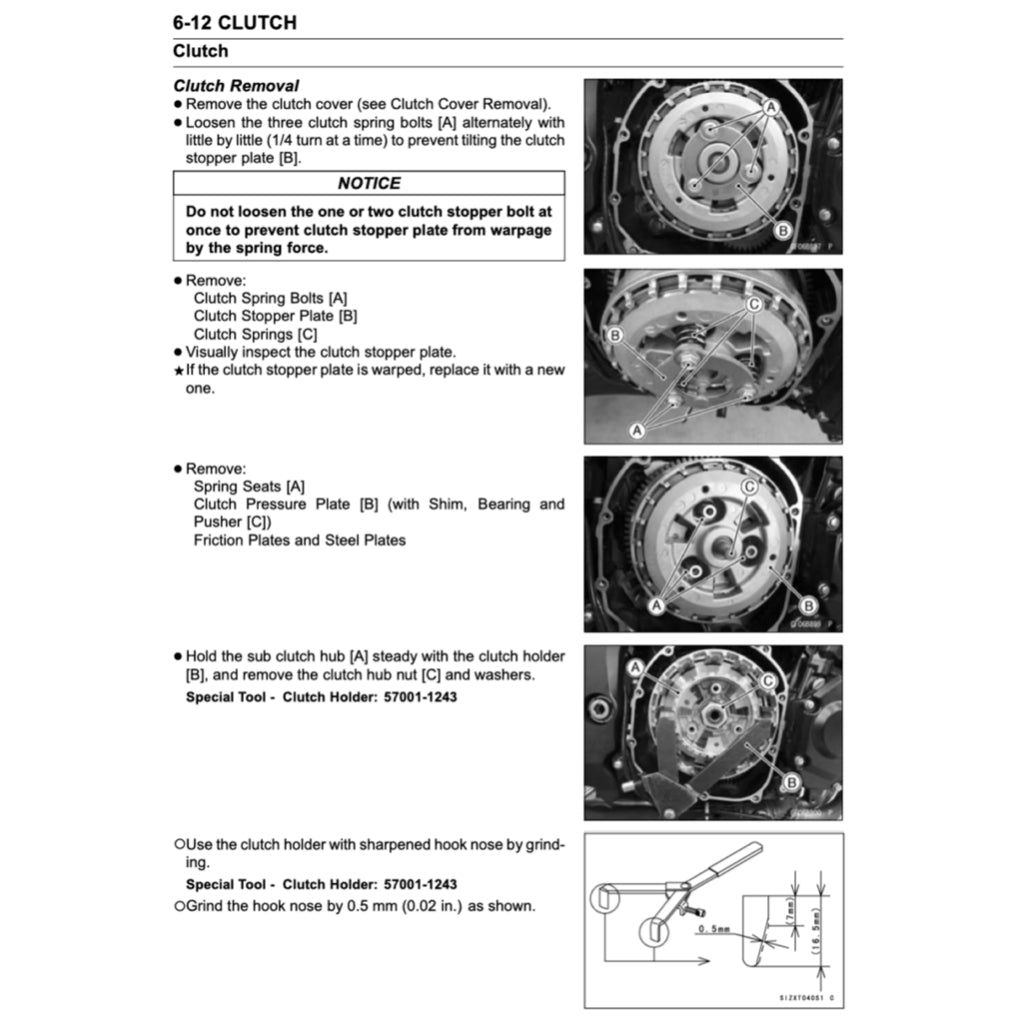 KAWASAKI ZR1000 (2017-2022) SERVICE WORKSHOP MANUAL + PARTS CATALOGUE