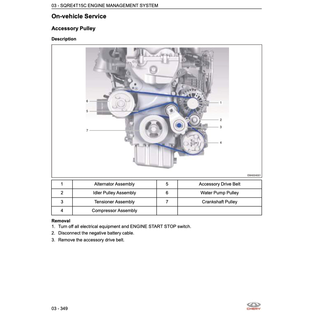 CHERY OMODA 5 (2023+) SERVICE WORKSHOP MANUAL