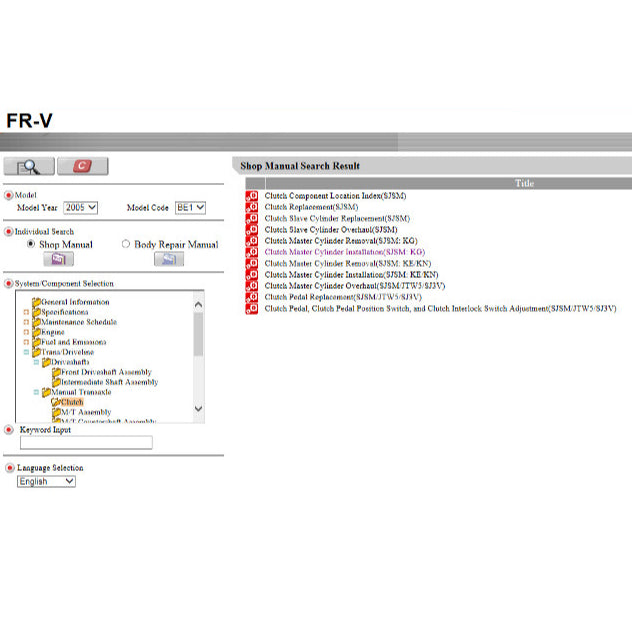 HONDA EDIX FRV FR-V (2004-2009) SERVICE WORKSHOP MANUAL