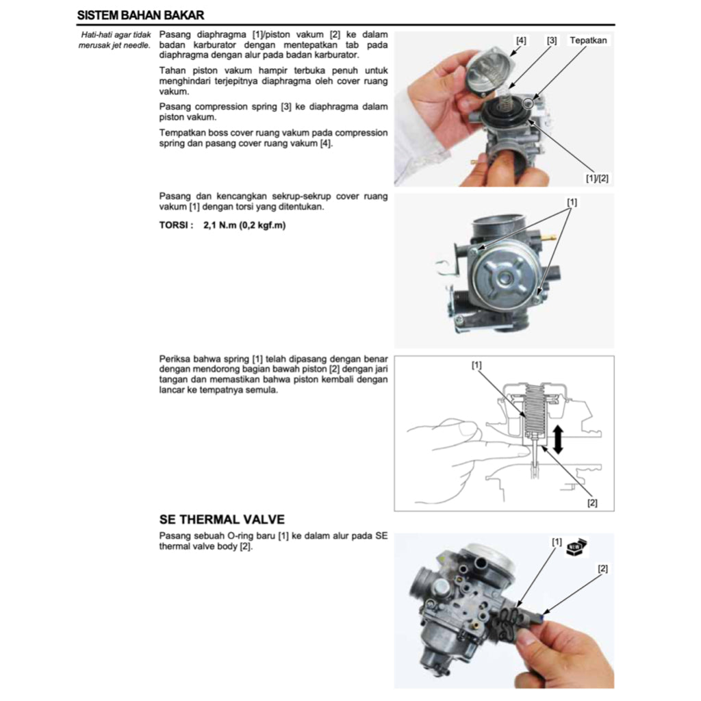 HONDA SPACY 110 NSC110 (2011-2018) SERVICE WORKSHOP MANUAL+PARTS CATALOGUE+OWNER MANUAL - BAHASA INDONESIA