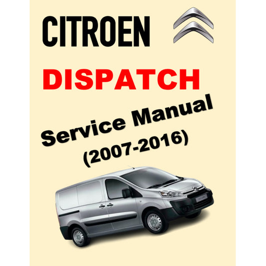 CITROEN DISPATCH III JUMPY (2007-2016) SERVICE WORKSHOP MANUAL