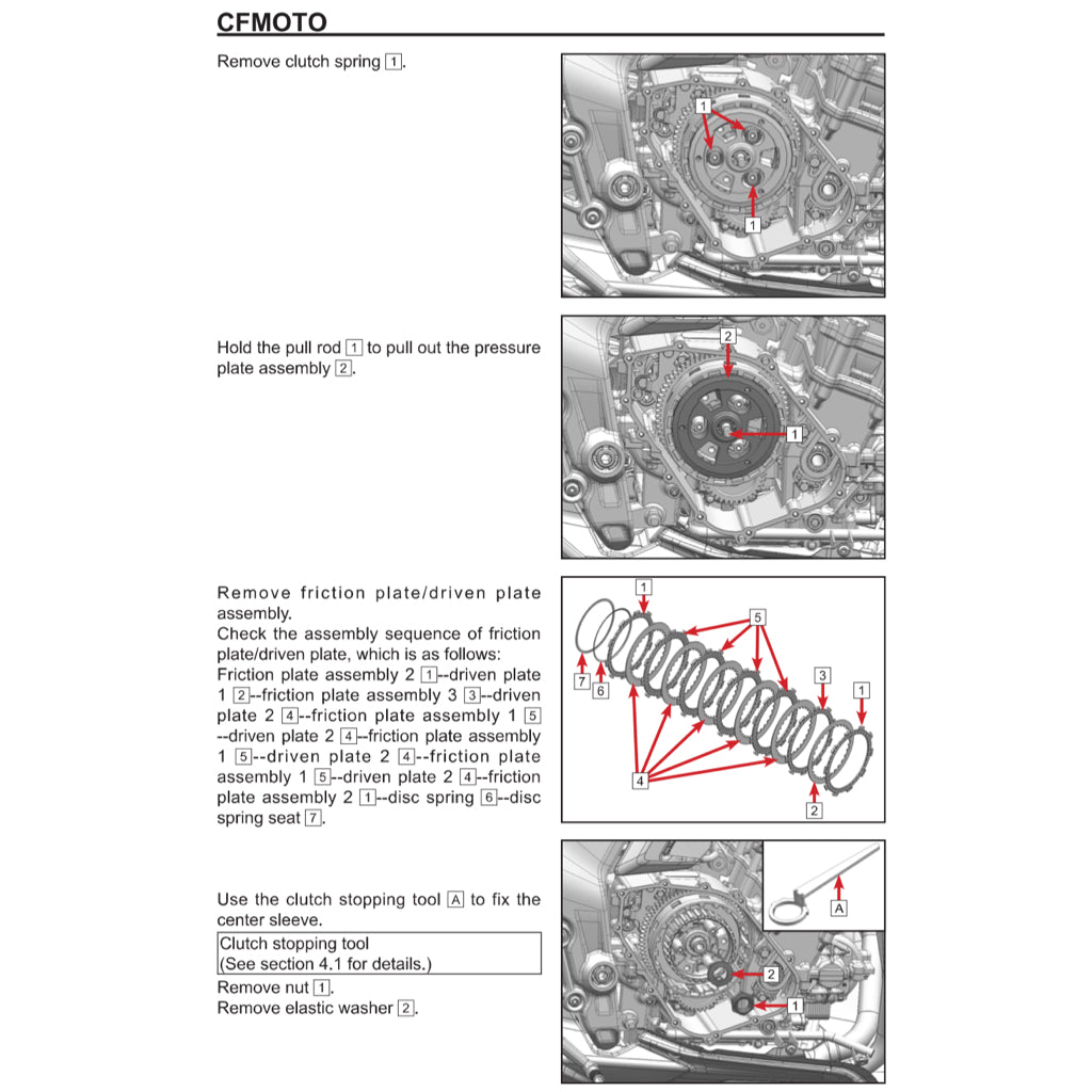 CFMOTO 675SS (2025+) SERVICE WORKSHOP MANUAL + OWNER'S MANUAL