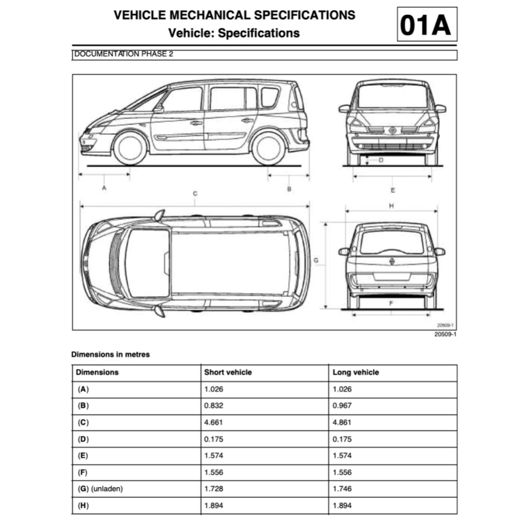 RENAULT ESPACE 4 (2002-2015) SERVICE WORKSHOP MANUAL