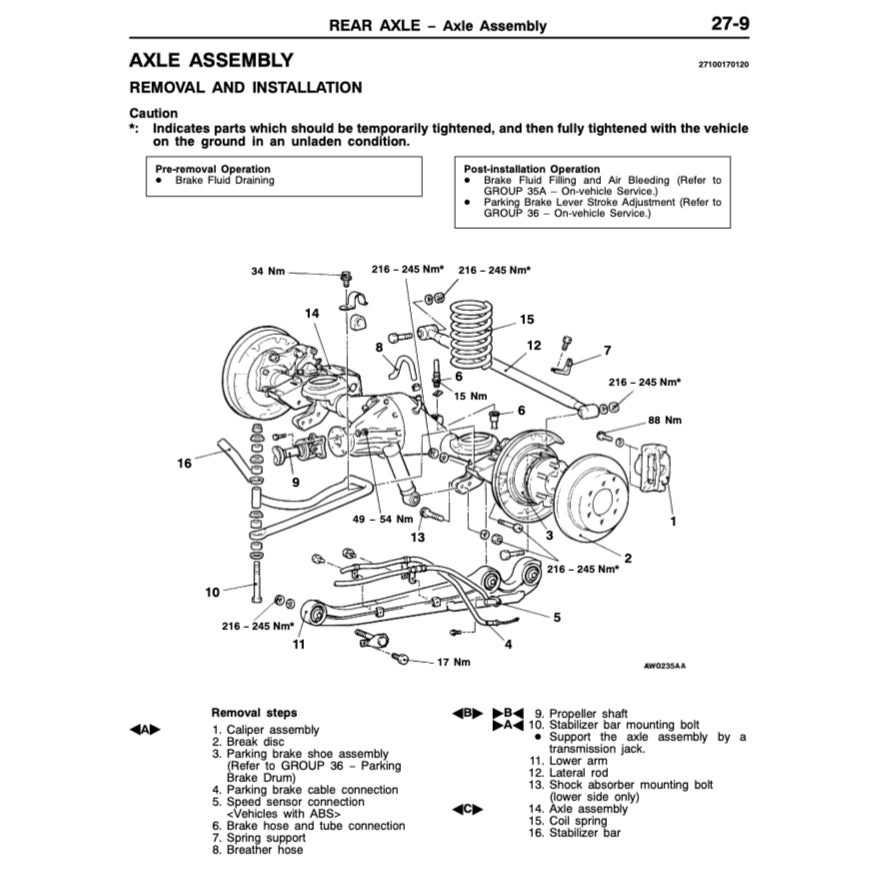 MITSUBISHI PAJERO SPORT (1996-2008) SERVICE WORKSHOP MANUAL