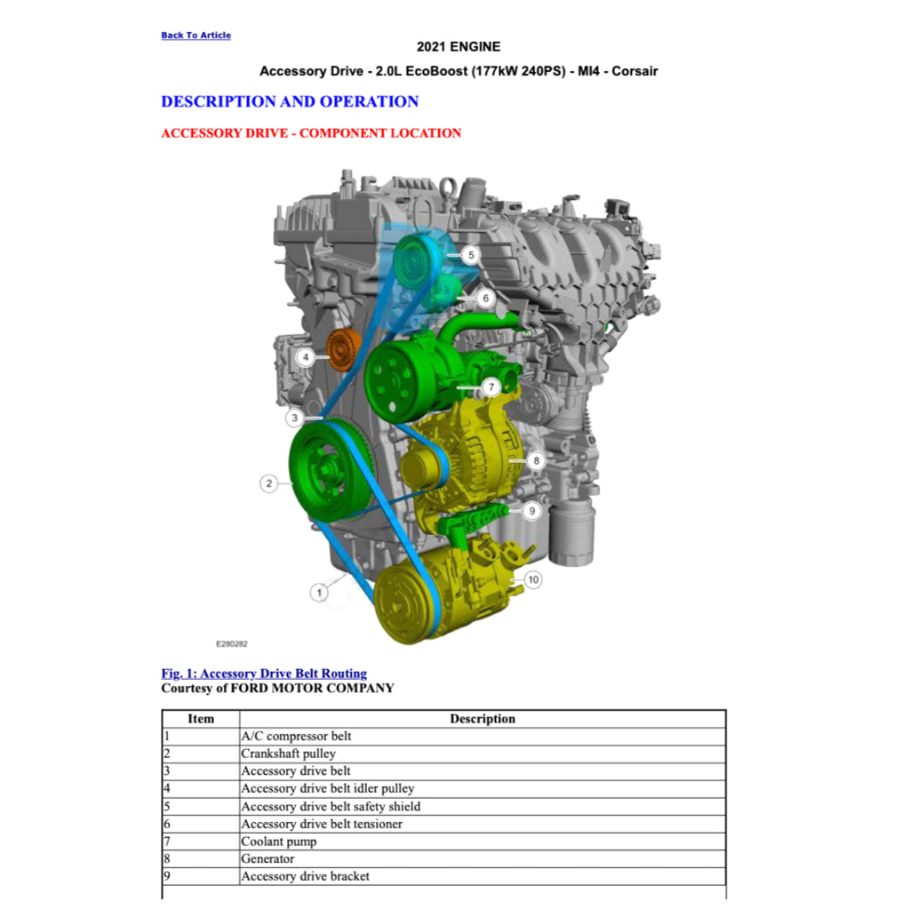 LINCOLN CORSAIR (2020-2024) SERVICE WORKSHOP MANUAL