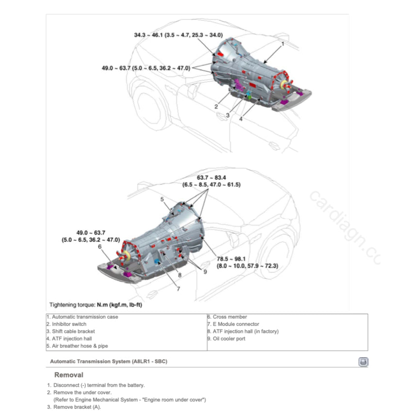 KIA QUORIS K9 KH (2012-2018) SERVICE WORKSHOP MANUAL