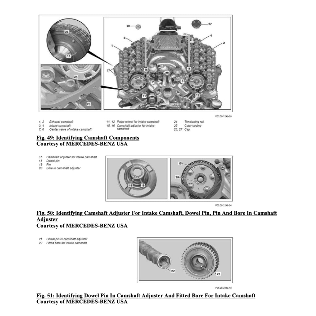 MERCEDES-BENZ W204 M272 ENGINE (2007-2012) SERVICE WORKSHOP MANUAL