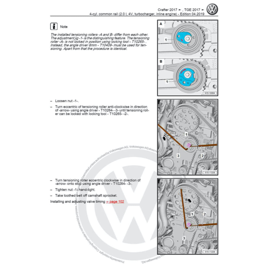 VW CRAFTER SY/SZ (2017+) SERVICE WORKSHOP MANUAL