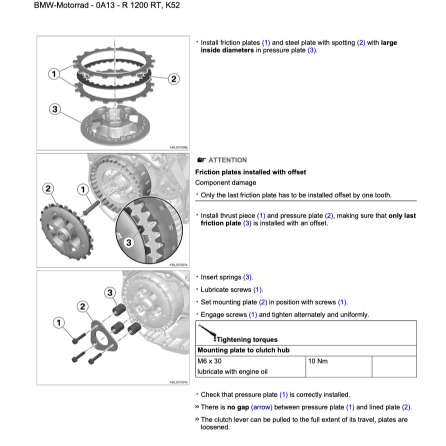 BMW R1200 RT K52 (2014-2018) SERVICE WORKSHOP MANUAL + RIDER'S MANUAL