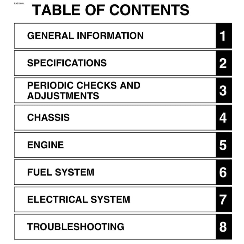 YAMAHA BOLT R-SPECS XVS95CH (2016-2021) SERVICE WORKSHOP MANUAL + OWNER'S MANUAL