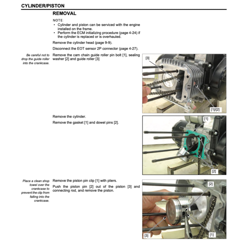 HONDA MSX125 GROM (2013-2018) SERVICE WORKSHOP MANUAL + PARTS CATALOGUE + OWNER'S MANUAL