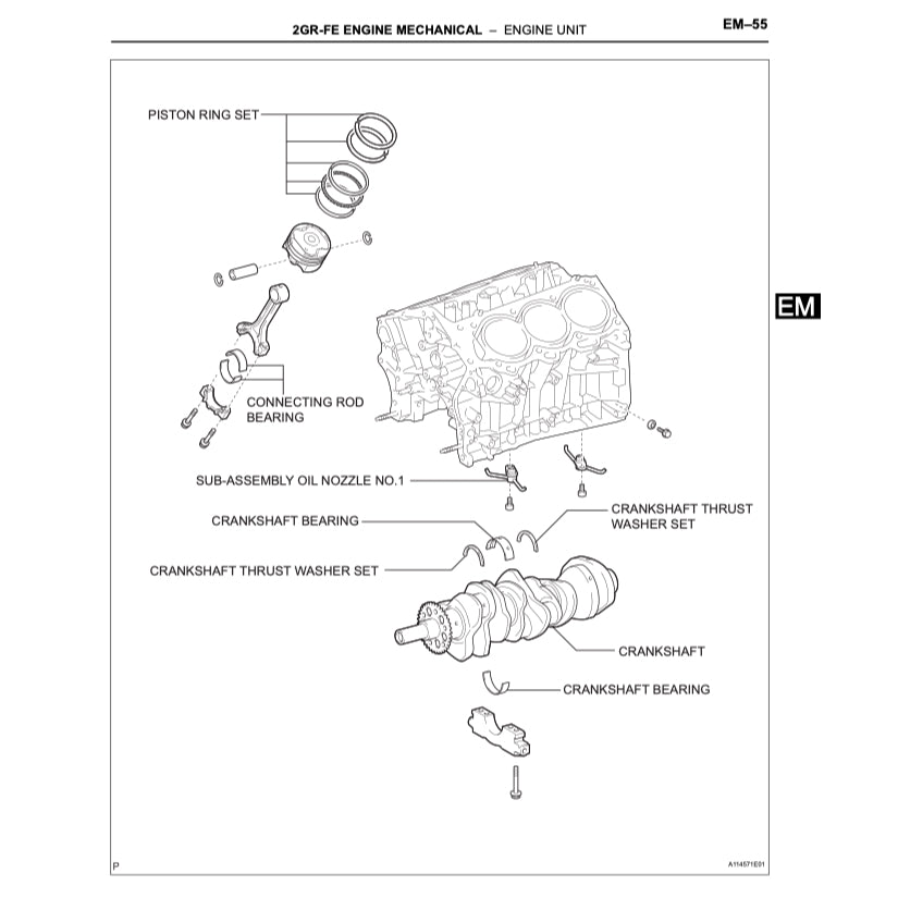 TOYOTA AVALON GSX30 (2005-2012) SERVICE WORKSHOP MANUAL