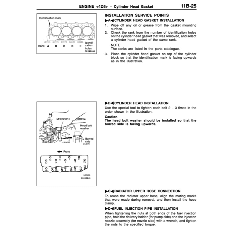 MITSUBISHI PAJERO SPORT (1996-2008) SERVICE WORKSHOP MANUAL