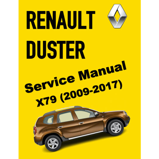RENAULT DACIA DUSTER HS (2009-2017) SERVICE WORKSHOP MANUAL