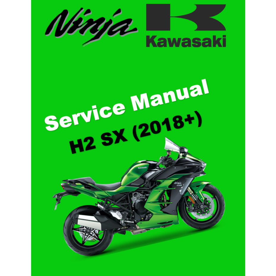 KAWASAKI H2 SX (2018+) SERVICE WORKSHOP MANUAL + PARTS CATALOGUE + OWNER'S MANUAL
