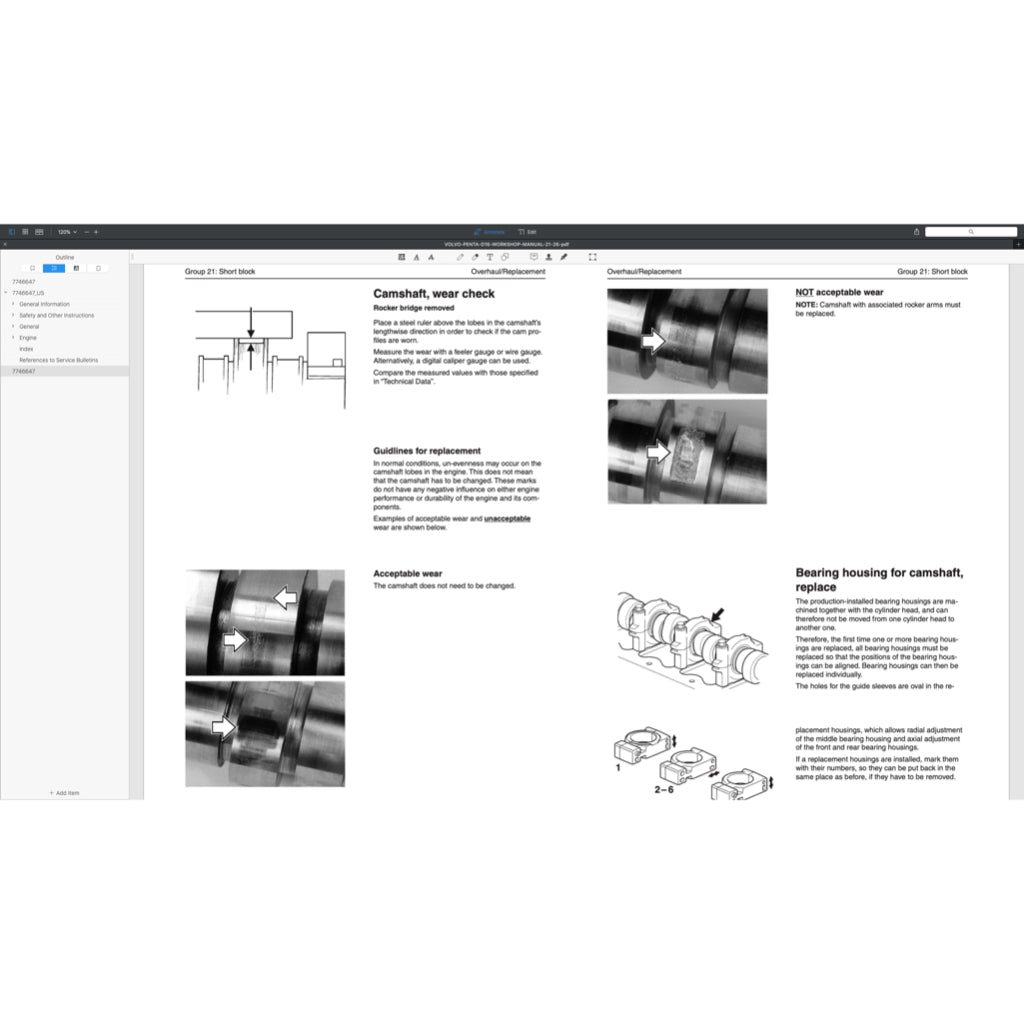 VOLVO PENTA DIESEL ENGINE D SERIES ( D3 D4 D6 D9 D12 D13 D16) SERVICE REPAIR WORKSHOP MANUAL
