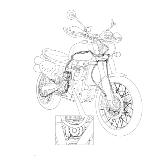 TRIUMPH SCRAMBLER 1200XC (2021+) SERVICE MANUAL + OWNER'S MANUAL