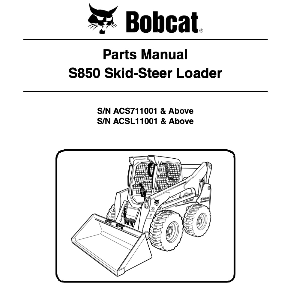 BOBCAT LOADER / EXCAVATOR SERVICE MANUAL