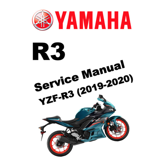 YAMAHA YZF-R3 (2019-2020) SERVICE WORKSHOP MANUAL + OWNER'S MANUAL