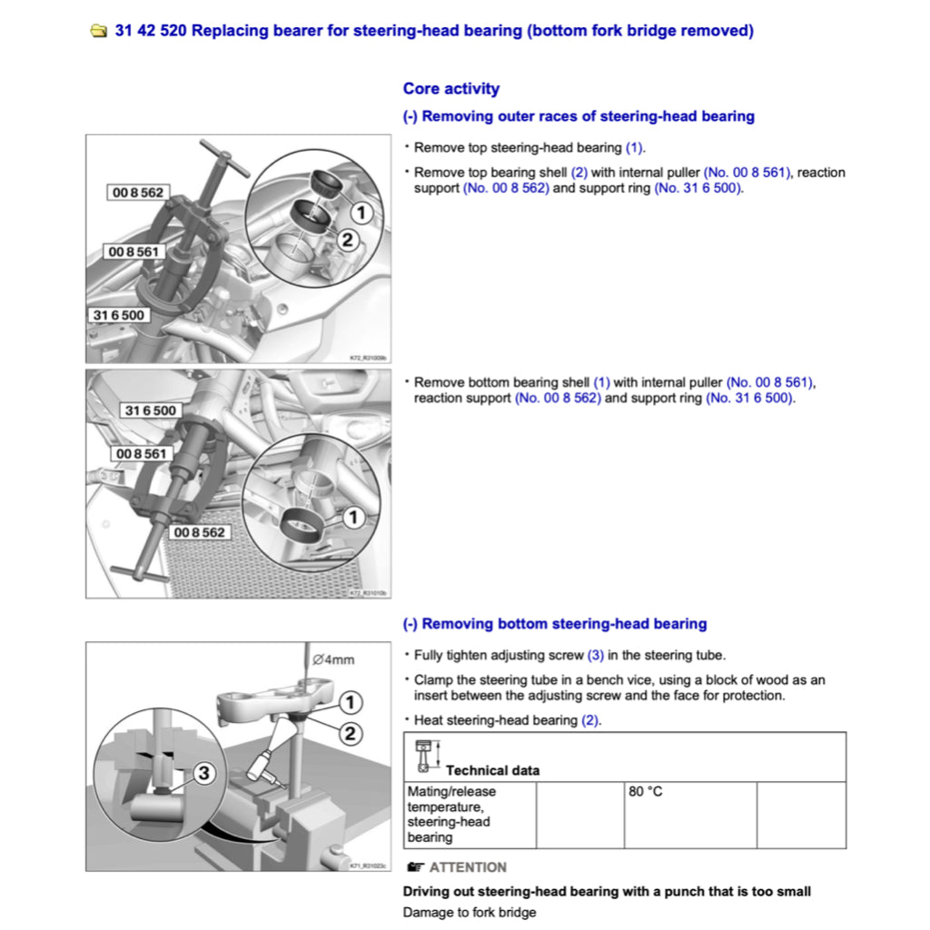 BMW F650 GS K72 (2008-2012) SERVICE WORKSHOP MANUAL + RIDER'S MANUAL