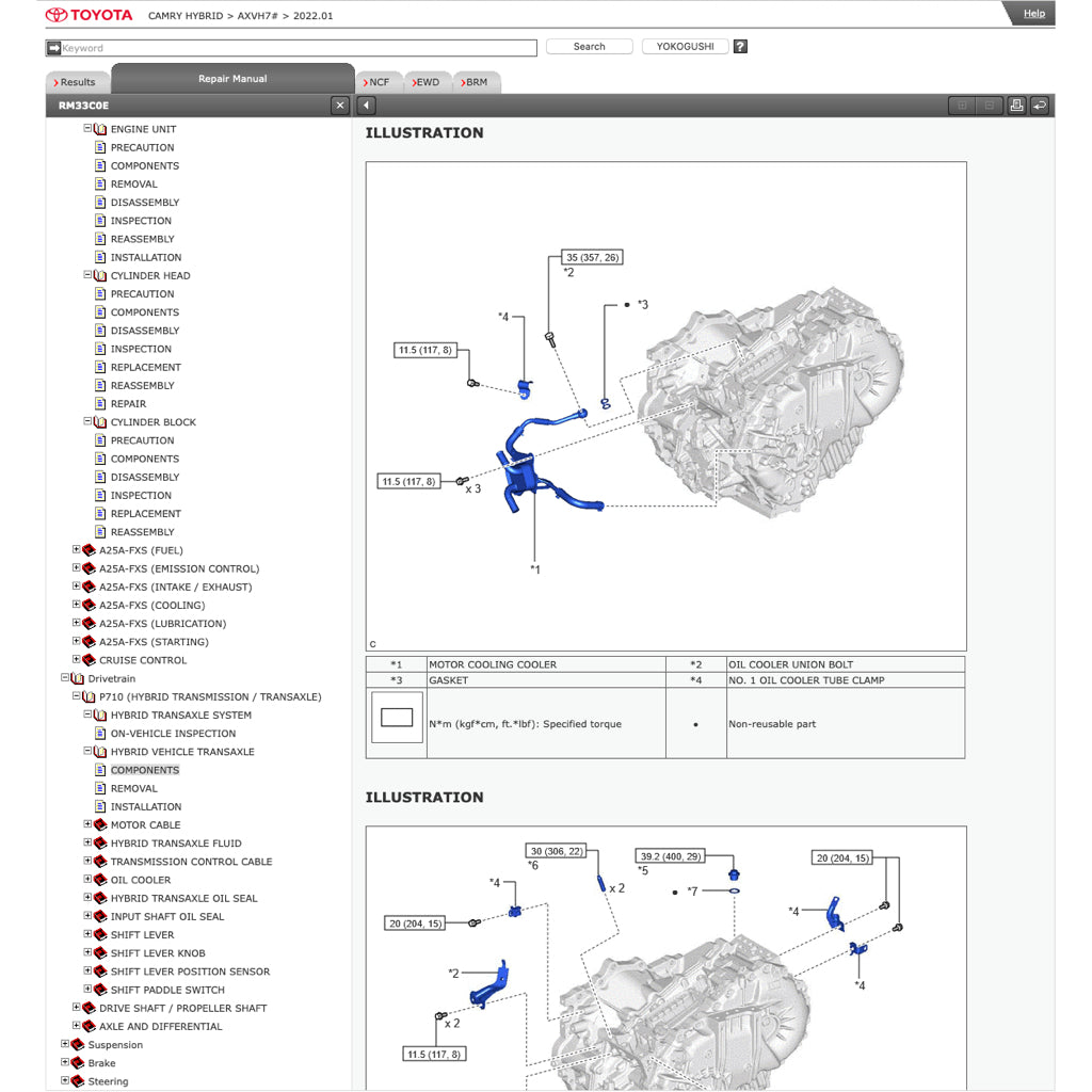 TOYOTA CAMRY HYBRID AXVH70 (2018+) SERVICE WORKSHOP MANUAL