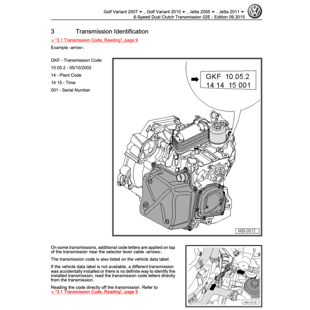 VW PASSAT B6 (2005-2011) SERVICE WORKSHOP MANUAL