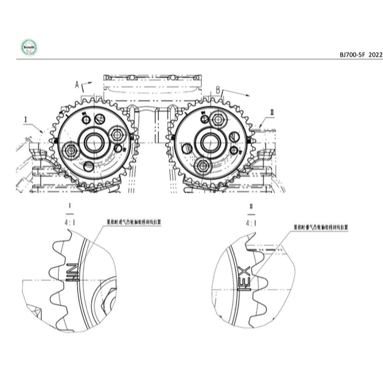 BENELLI TRK702 BJ700-5F (2022+) SERVICE WORKSHOP MANUAL CHINESE LANGUAGE + PARTS CATALOGUE + OWNER'S MANUAL
