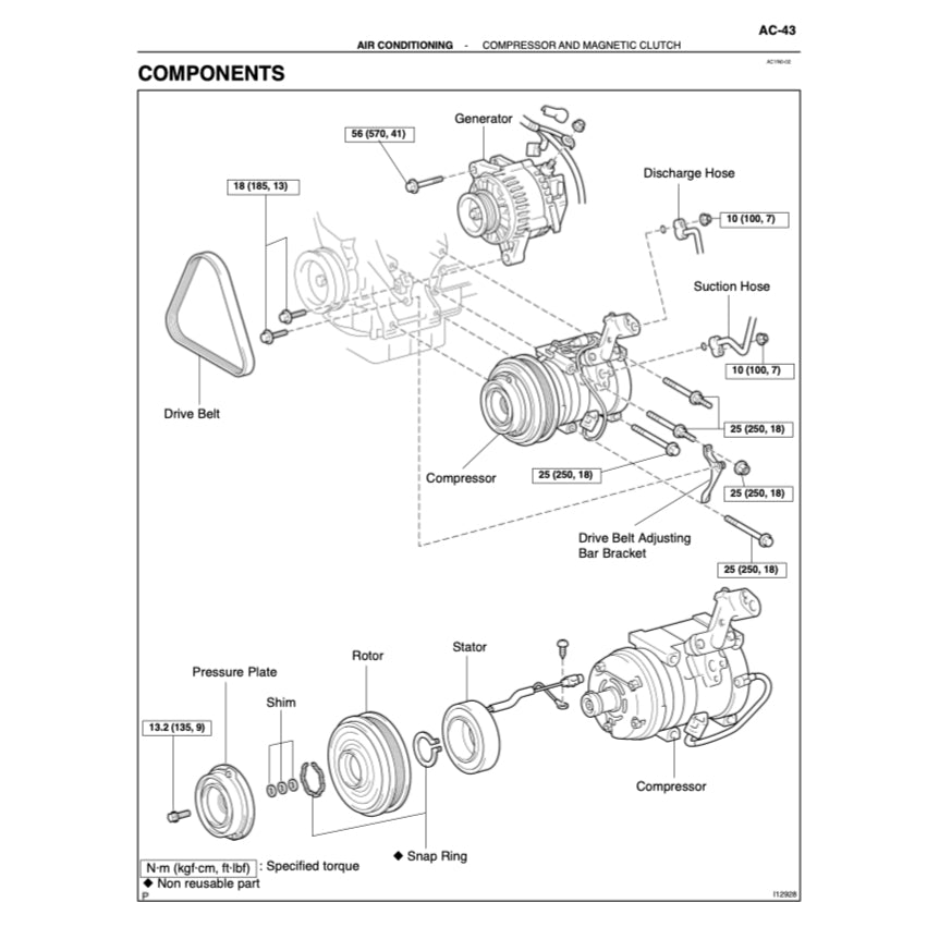 TOYOTA AVALON GSX20 (1999-2004) SERVICE WORKSHOP MANUAL