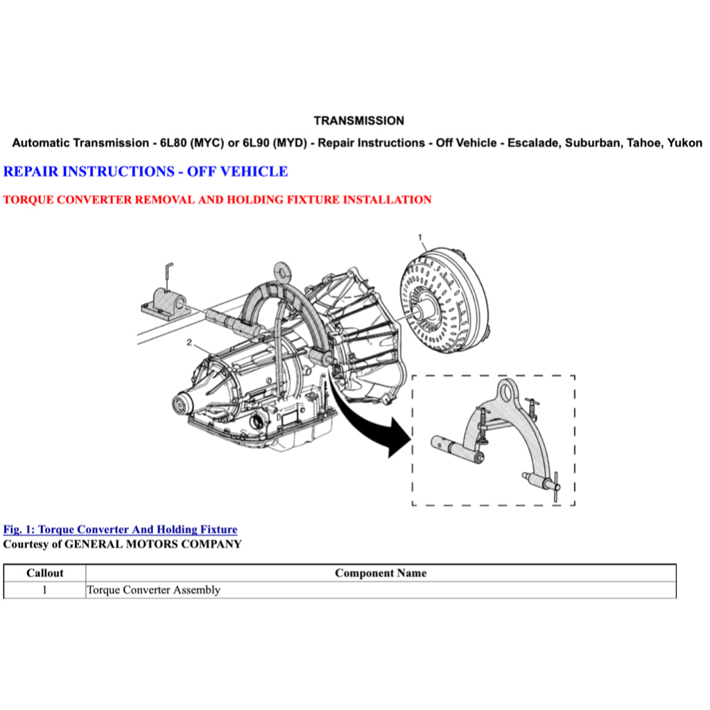 CADILLAC ESCALADE (2015-2020) SERVICE WORKSHOP MANUAL