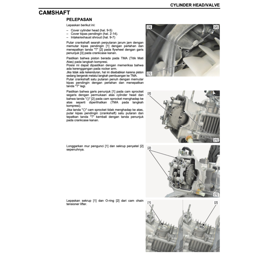 HONDA BEAT 110 PGM-FI (2012-2020) SERVICE WORKSHOP MANUAL + PARTS CATALOGUE + OWNER'S MANUAL - BAHASA INDONESIA