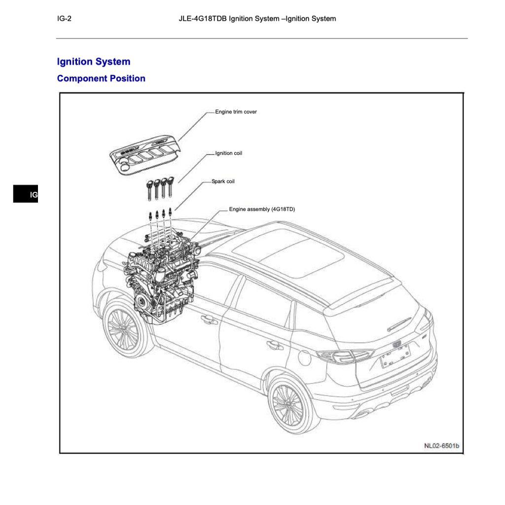 GEELY BOYUE / ATLAS NL-3 (2016-2020) SERVICE WORKSHOP MANUAL + PARTS CATALOGUE