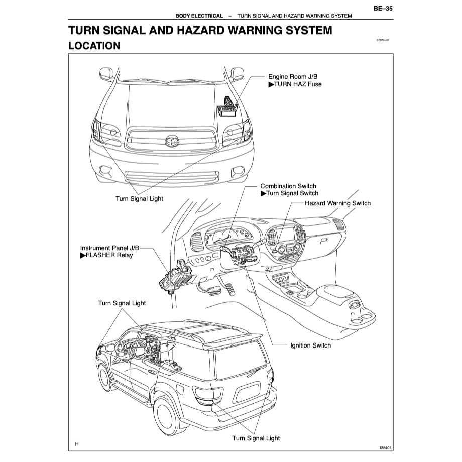 TOYOTA SEQUOIA UCK35/45 (2000-2007) SERVICE WORKSHOP MANUAL