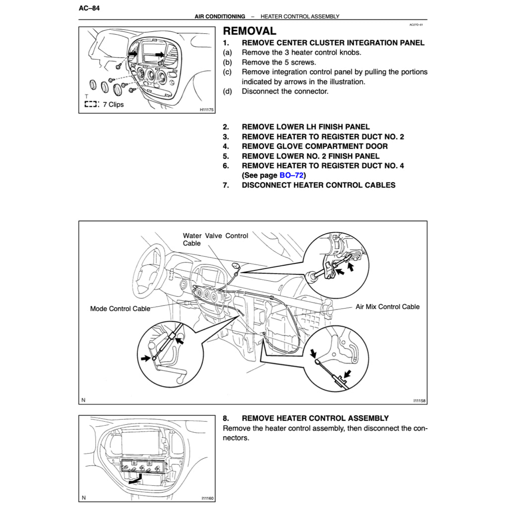 TOYOTA TUNDRA VCK30/40 (2000-2004) SERVICE WORKSHOP MANUAL