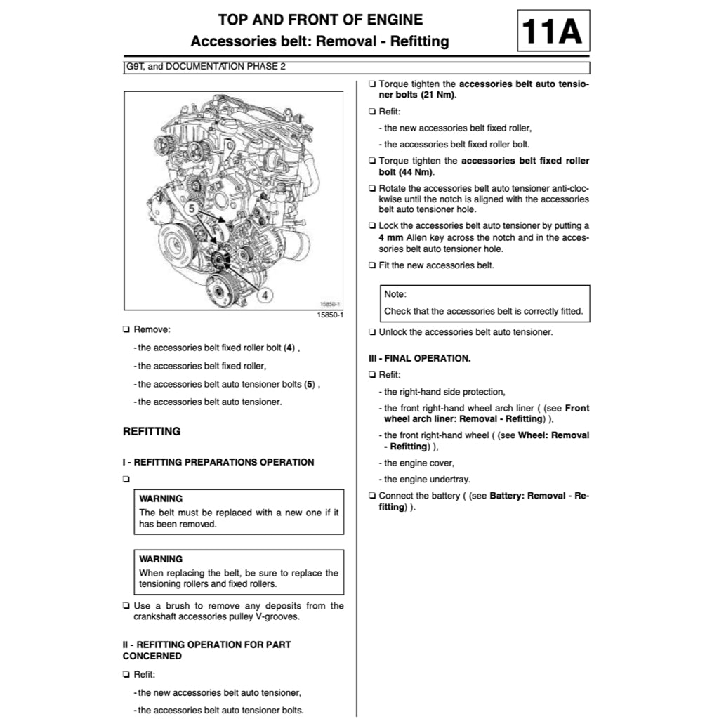 RENAULT ESPACE 4 (2002-2015) SERVICE WORKSHOP MANUAL