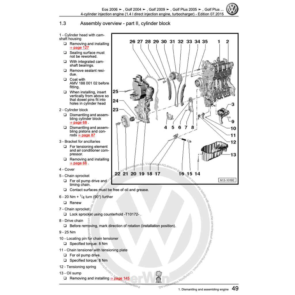 VW TIGUAN I 5N (2008-2016) SERVICE WORKSHOP MANUAL