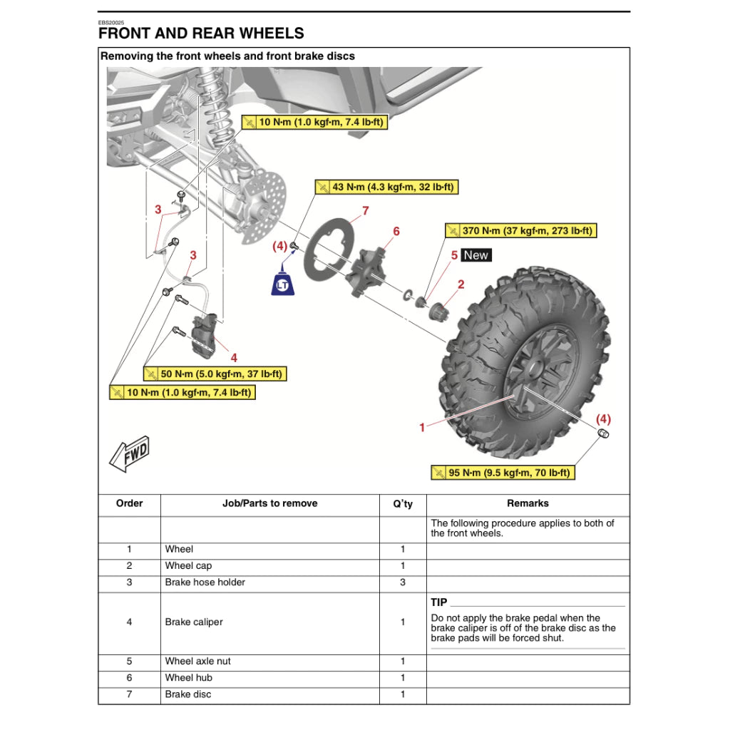 YAMAHA WOLVERINE RMAX4 (2022+) ATV SERVICE WORKSHOP MANUAL
