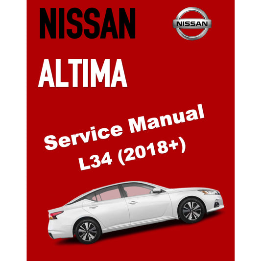 NISSAN ALTIMA L34 (2018+) SERVICE WORKSHOP MANUAL