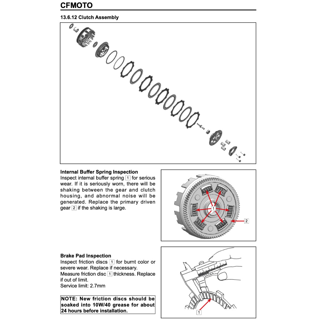CFMOTO 300SS (2024+) SERVICE WORKSHOP MANUAL + OWNER'S MANUAL