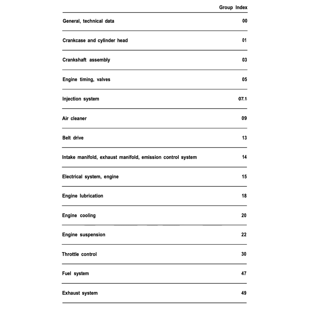 MERCEDES-BENZ ENGINE OM601 SERVICE REPAIR MANUAL