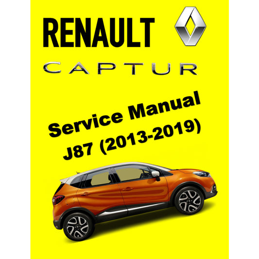 RENAULT CAPTUR J87 (2013-2019) SERVICE WORKSHOP MANUAL