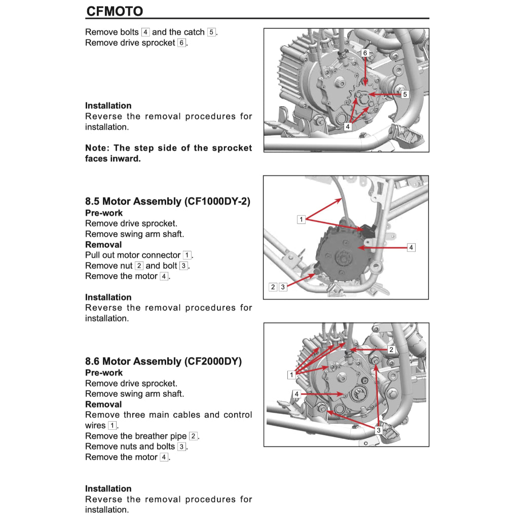 CFMOTO CFX-2E / CFX-5E (2024+) SERVICE WORKSHOP MANUAL + OWNER'S MANUAL