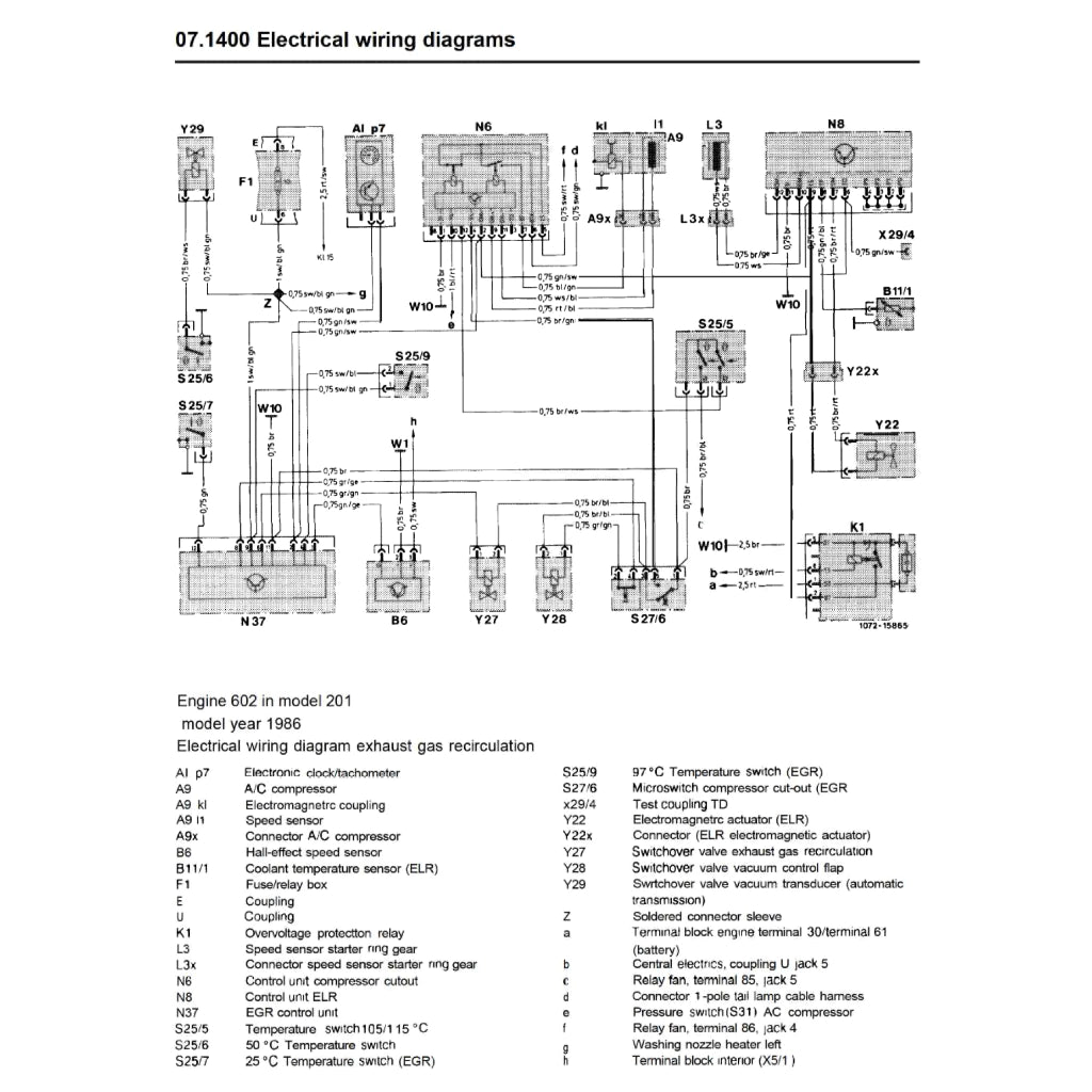 MERCEDES-BENZ ENGINE OM602 SERVICE REPAIR MANUAL