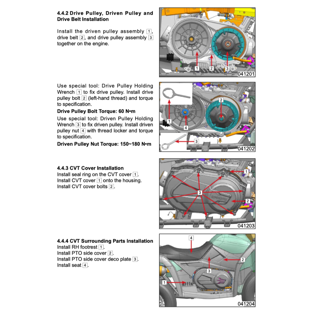 CFMOTO CFORCE TOURING 600/625 (2025+) ATV SERVICE WORKSHOP MANUAL + OWNER'S MANUAL