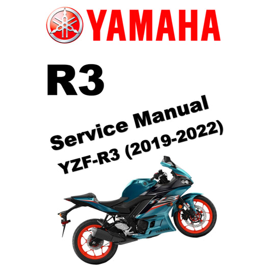 YAMAHA R3 YZF-R3 (2019-2022) SERVICE WORKSHOP MANUAL + OWNER'S MANUAL