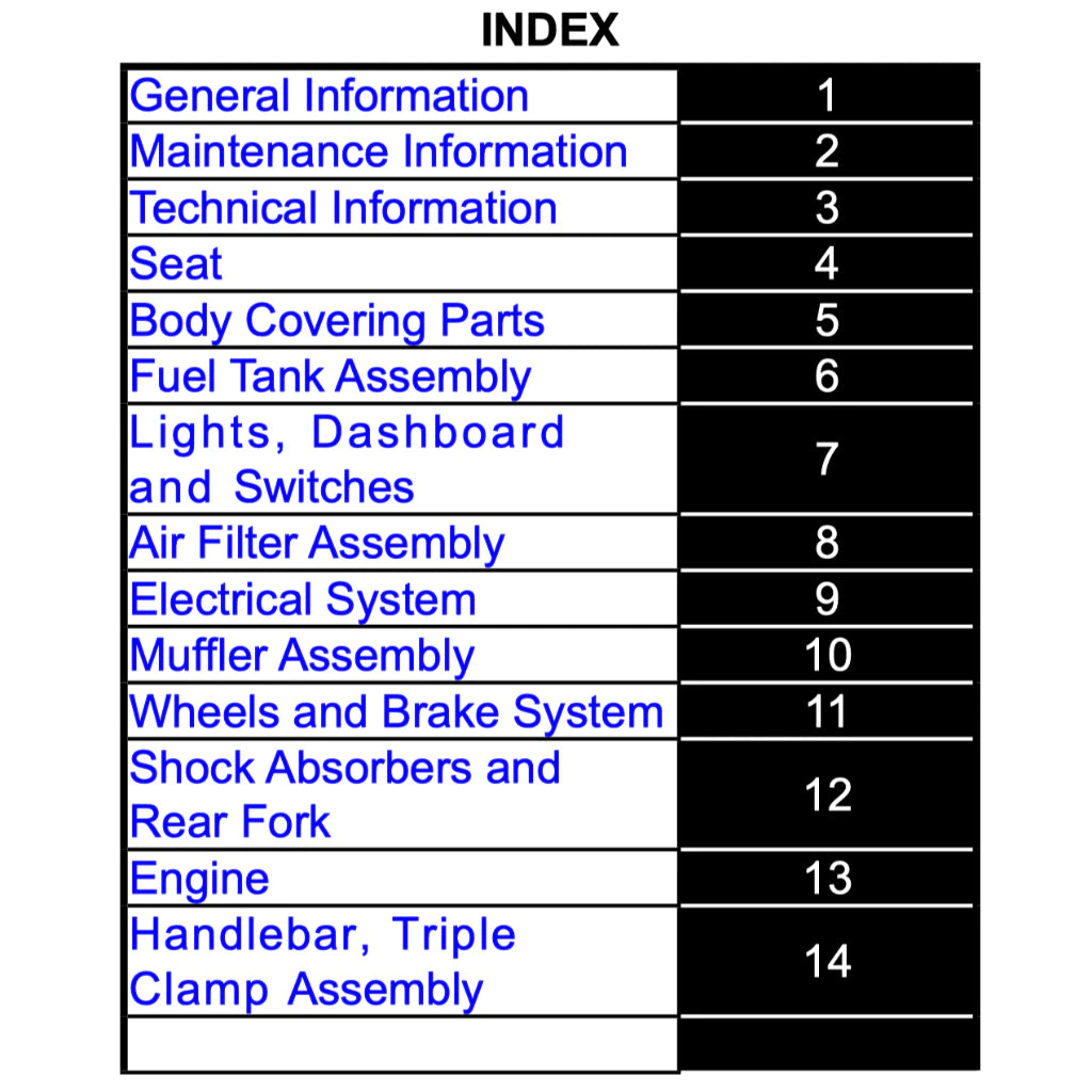 CFMOTO PAPIO SS (2025+) SERVICE WORKSHOP MANUAL +PARTS CATALOGUE + OWNER'S MANUAL